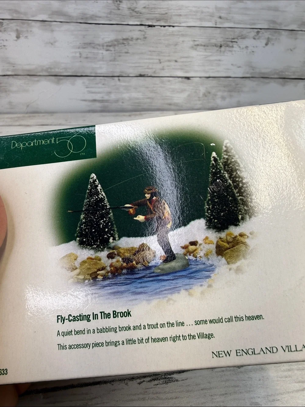 Dept 56 New England Village Fly-Casting In The Brook #56633